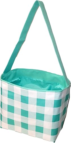 Miniatura 2 de Check Fabric Bucket Basket Bolsa de mano - Juguetes para niños - Pascua - Bebé - Puede ser personalizado