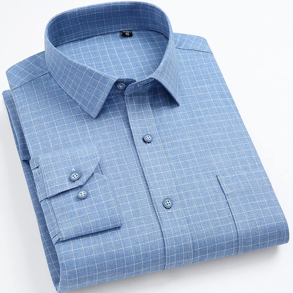 HGJH Herren Flanellhemd Langarmherren Langarm Flanellhemd Thermohemd Schottenkaro Hemd Herren Holzfäller Bequem Karierte Hemdjacke Lässiges Arbeitshemd Für Herren Jungen
