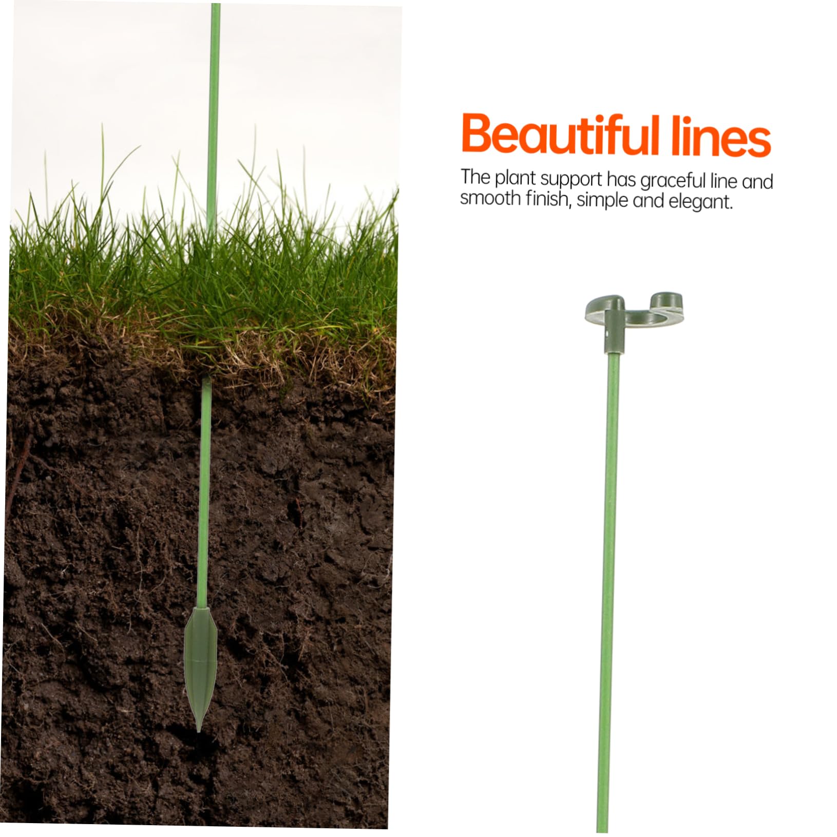 Toyvian 3 Sätze Pflanzenstützrahmen Pflanzenunterstützungseinsätze eingetopft Stützgestell für Kletterpflanzen Anlage Blumen- kleine Gartenpfähle Gartenpfahl Plastik Green