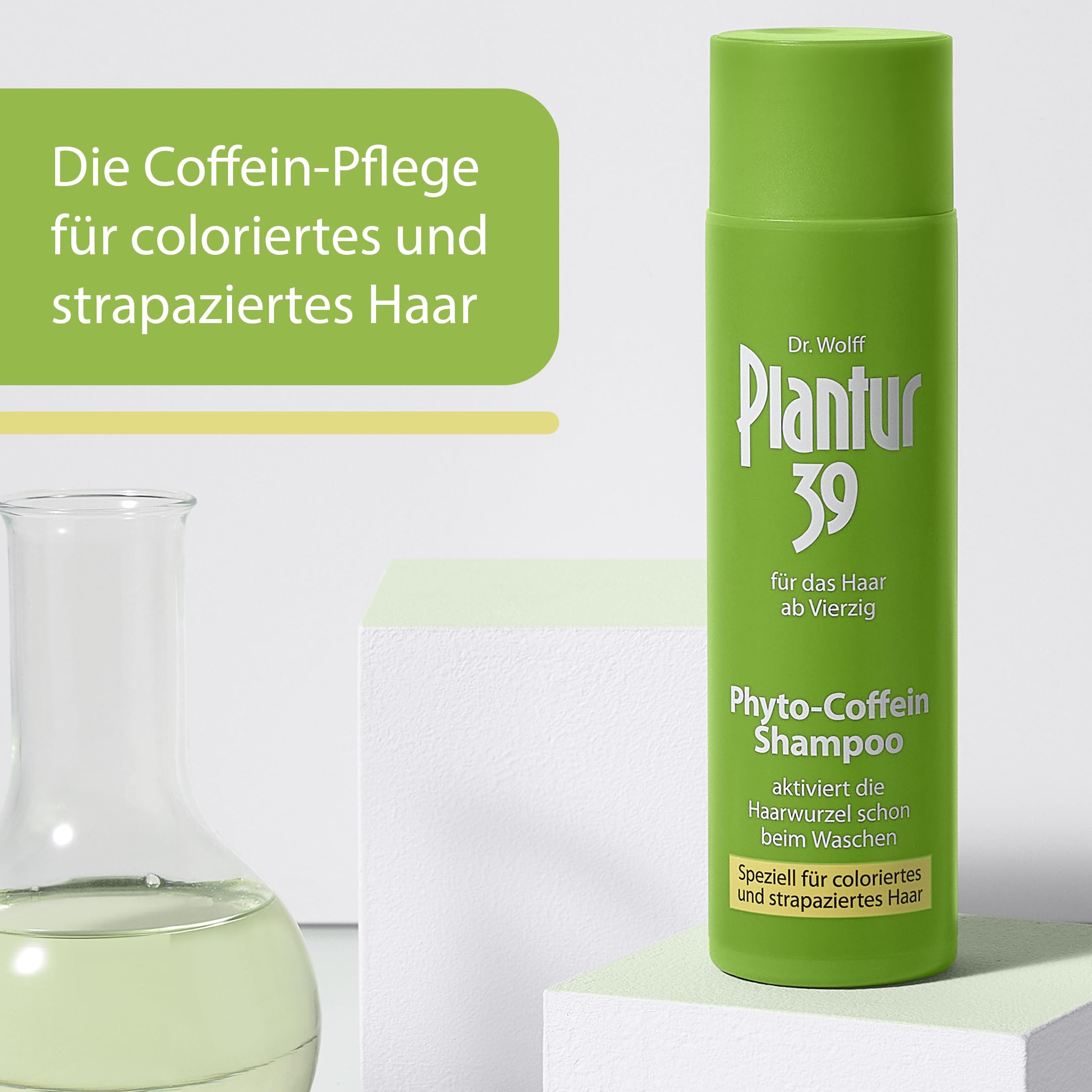 Plantur 39 Szampon do włosów fito-kofeinowych dla kobiet, 3 x 250 ml, specjalnie do włosów farbowanych i zniszczonych, kofeina przeciw wypadaniu włosów u kobiet, wzmacnia porost włosów