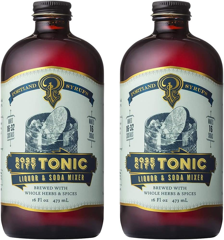 Portland Syrups Rose City Quinine Tonic Concentrate (16 ounces) 2 Pack