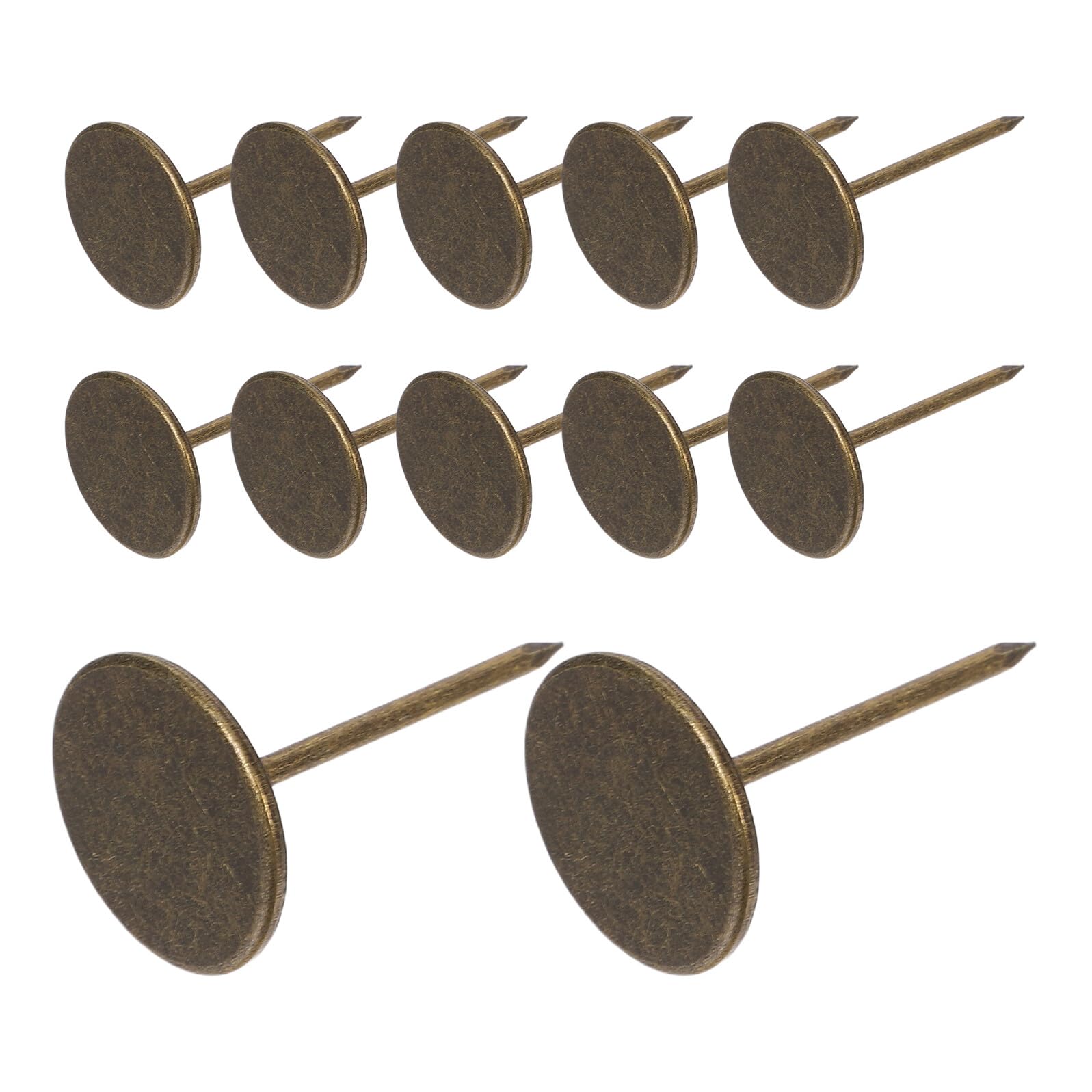 Punaises décoratives en métal bronze 19mm lot de 100 clous
