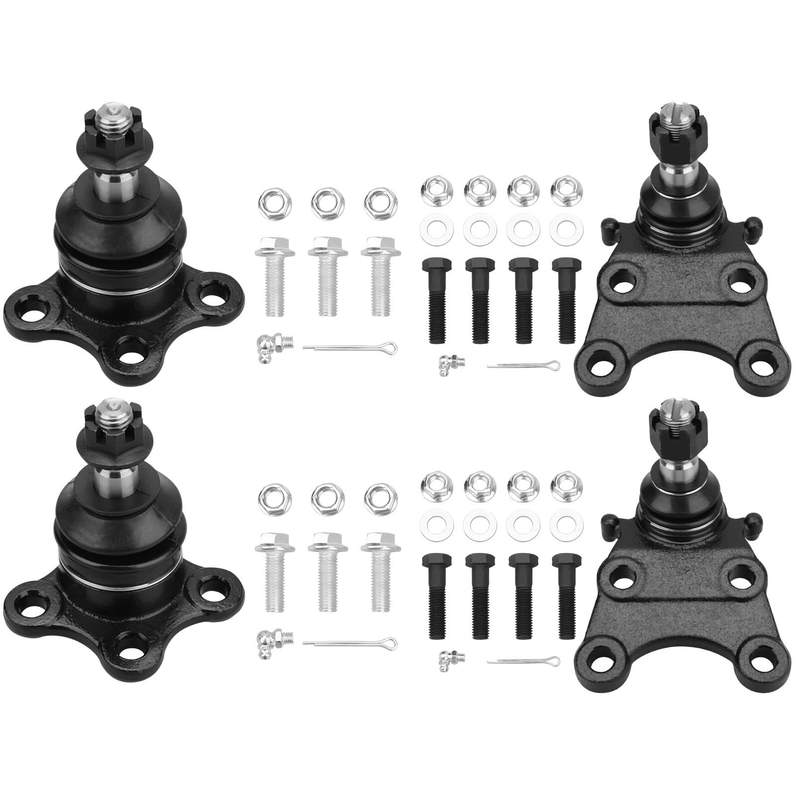 Front Upper Lower Ball Joints Fit for Chevy Colorado 2WD 2004-2012; for GMC Canyon 2WD 2004-2012; for Isuzu I-350 2006; for Isuzu I-370 4WD 2007-2008