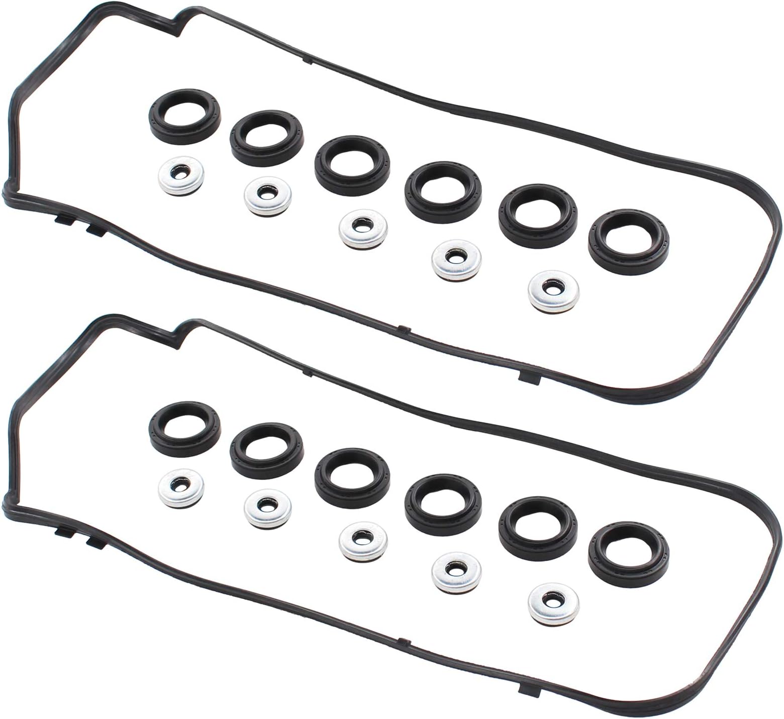 NewYall Engine Valve Cover Gasket with Grommet for Honda Accord 2008-2013 Odyssey 2011-2017 Pilot Ridgeline 2009-2015 for Acura RL MDX TSX ZDX RDX TL 3.5L VS50559 VS50773R
