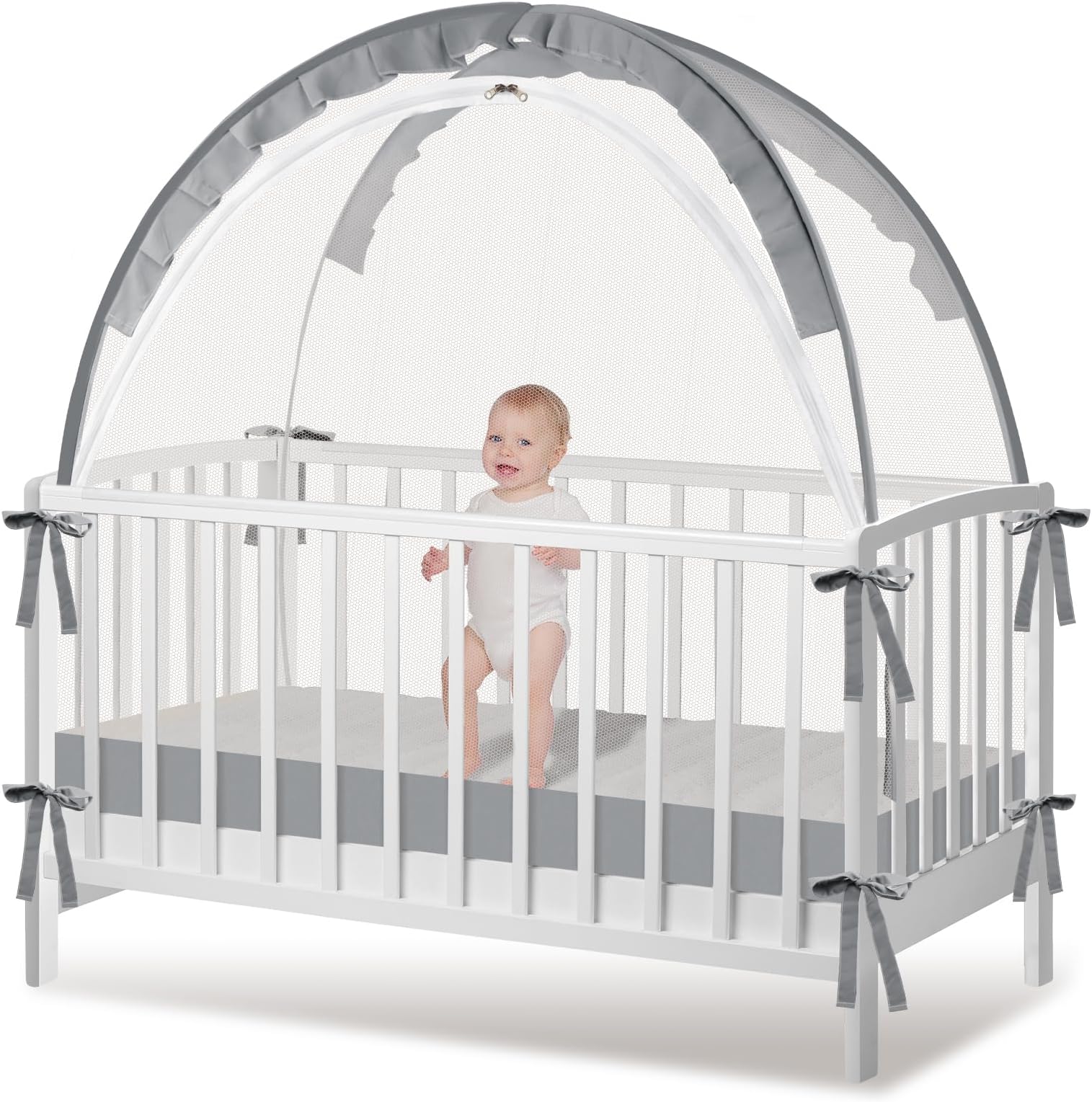 Amazon.com: South to East Crib Tent - Pop Up Baby Safety Crib Cover to ...