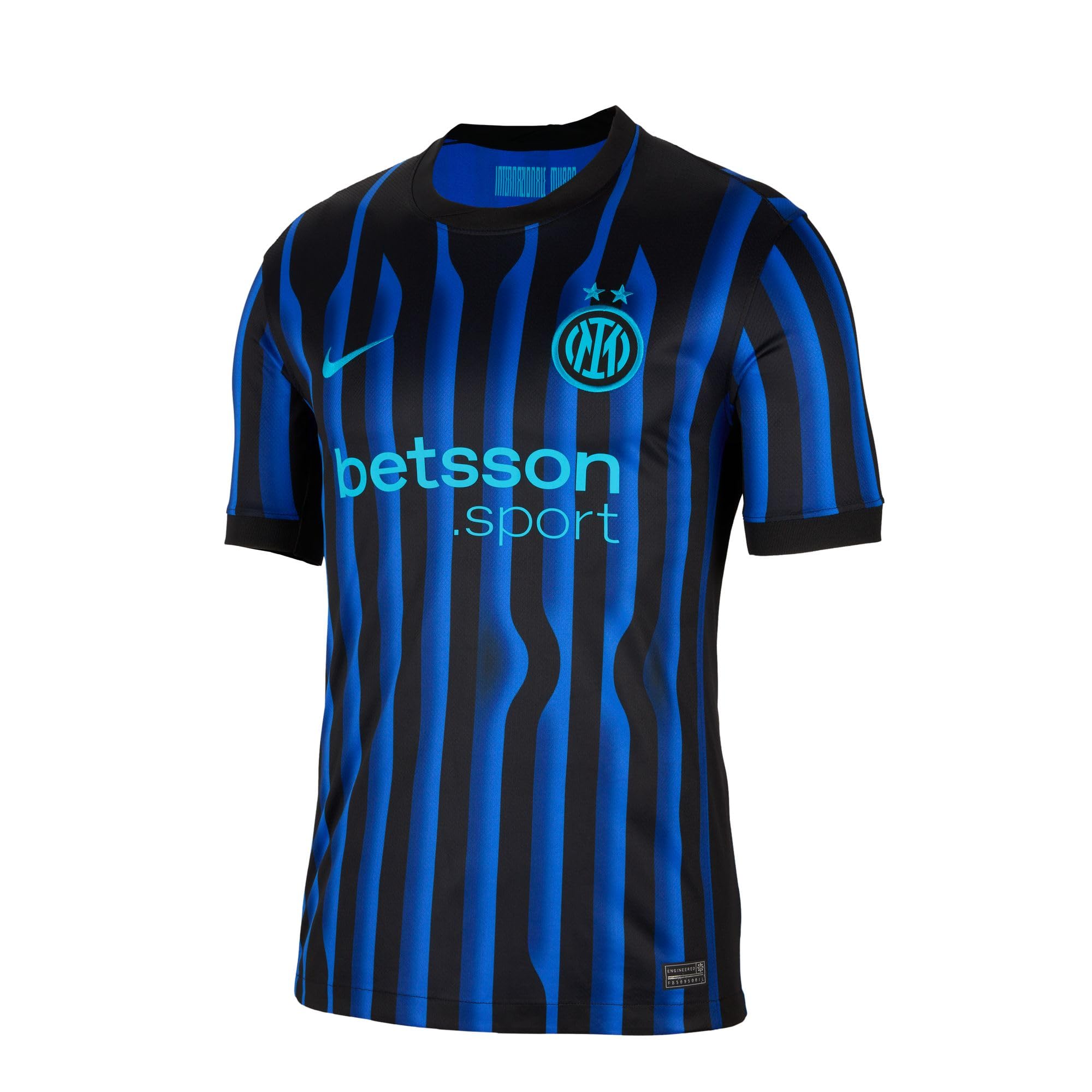 Nike Men's Inter M Df JSY Ss Stad Hm Trikot, Lyon Blue/Black/Chlorine Blue, M