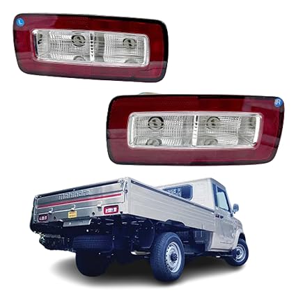 APSMOTIV Tail Lights 12V Real Tail Lights, New Model Mahindra Bolero Maxx City Pickup Turn Signal Brake lamp for Bolero Maxx City Pickup without bulb Pack of 2