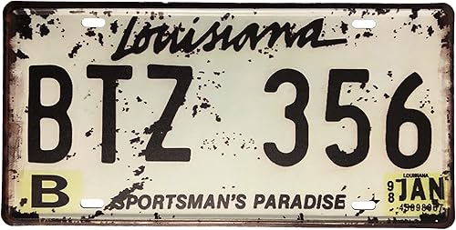 Miniatura 15 de Placa de matrícula de Wyoming de aluminio, placa decorativa de automóvil novedosa, placas de matrícula de 12"x6" para el frente del automóvil, placa