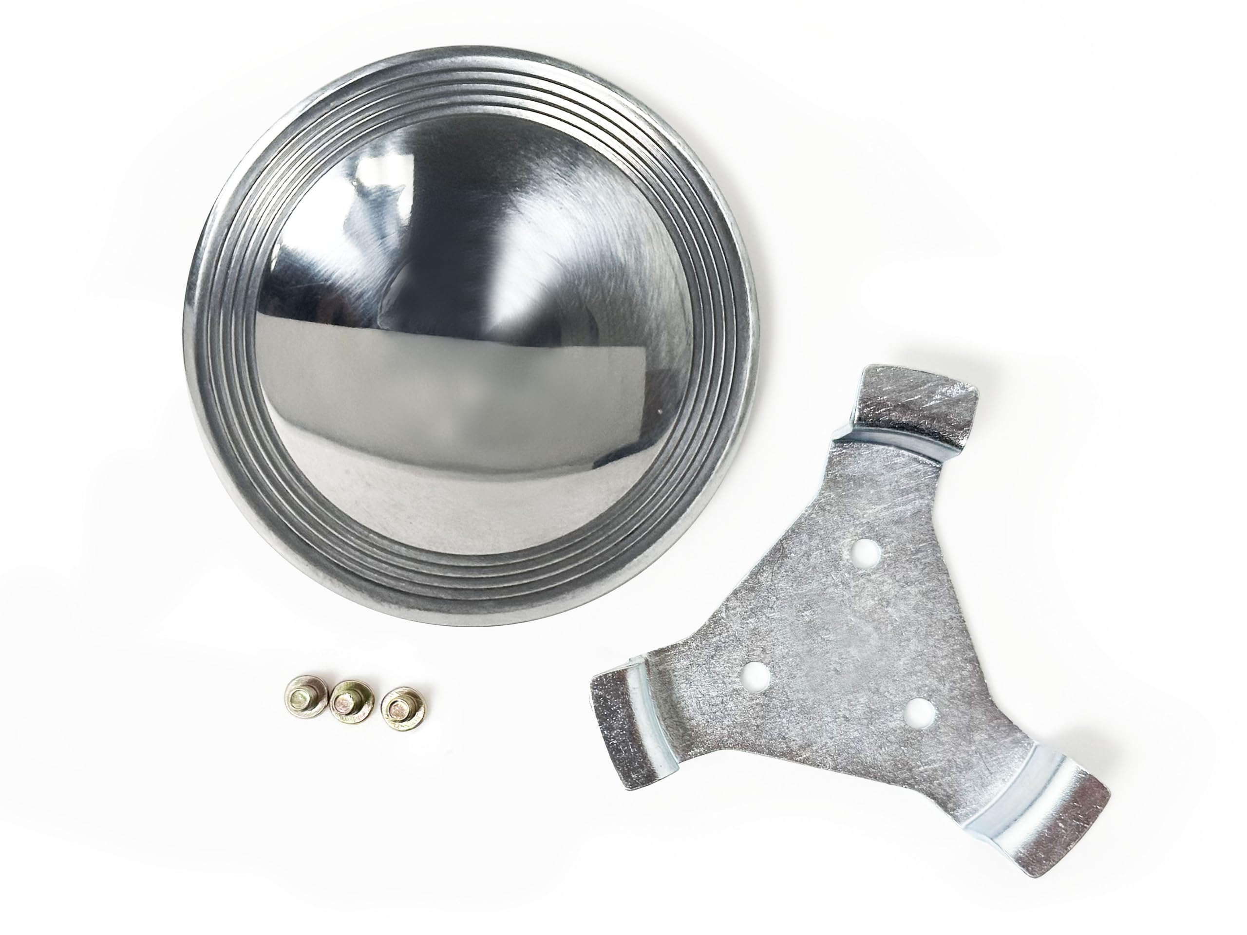 LimeWorks Billet Aluminum Horn Cap Compatible with 1940's Ford Wheel (Polished for Taper & Key Column)