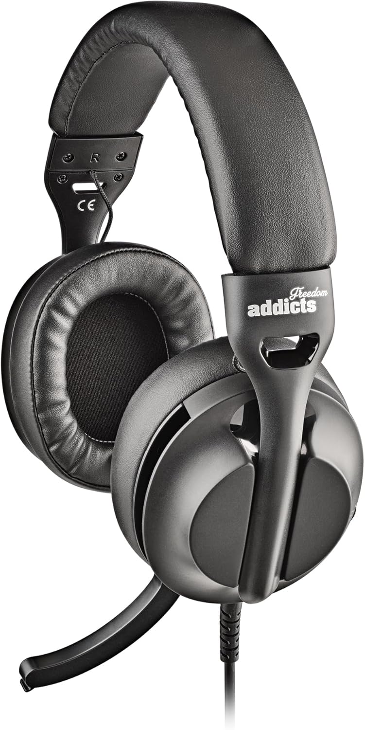 NGS VOX805 USB-C Stereo Headset, Black