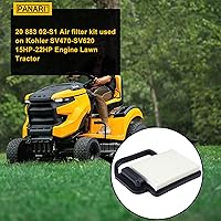 Vista 2 de Panari Paquete de 2 filtros de aire 20 083 06 20 083 02 para Kohler SV470-SV620 Courage Engine Cub Cadet LT1045 LT1042 LTX1045 LTX1040 LTX1042 RZT42