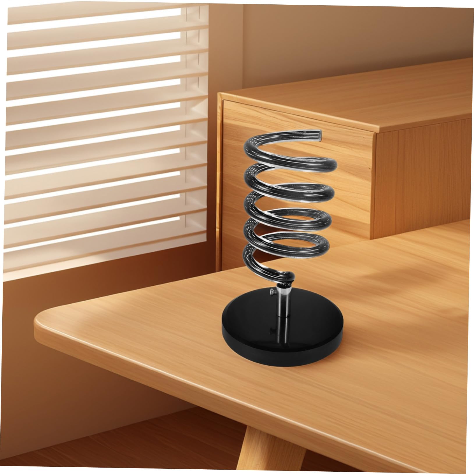 Soporte para Secador de Pelo de Salón con Base de Mármol Negro Soporte de Mesa sin Taladro para Organización de Herramientas de Peinado y Cuidado del Cabello Accesorio para Baño y
