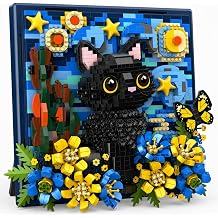 IBLOTIME Black Cat Micro Building Blocks, 3D Wall Art and Desk Decor