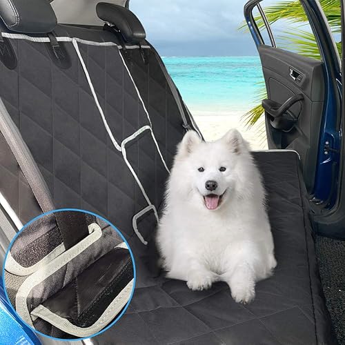 Miniatura 3 de RBSC Home Funda de asiento trasero de automóvil para perros, impermeable, resistente y antideslizante, para automóviles, camiones, jeeps y SUV