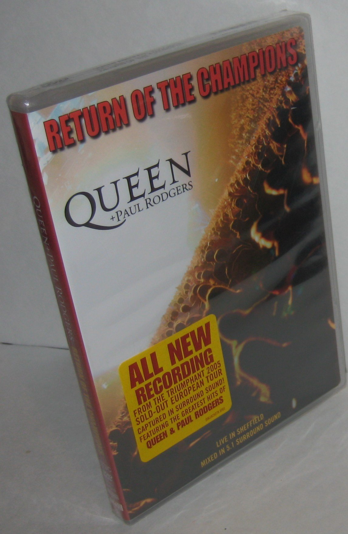 DVD Return of the Champions USA para coleccionistas de conciertos en vivo