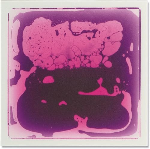 Miniatura 6 de S&S Worldwide Azulejo sensorial líquido cuadrado de 12 pulgadas. Usa las manos o los pies para mover los líquidos naranja y amarillo dentro del