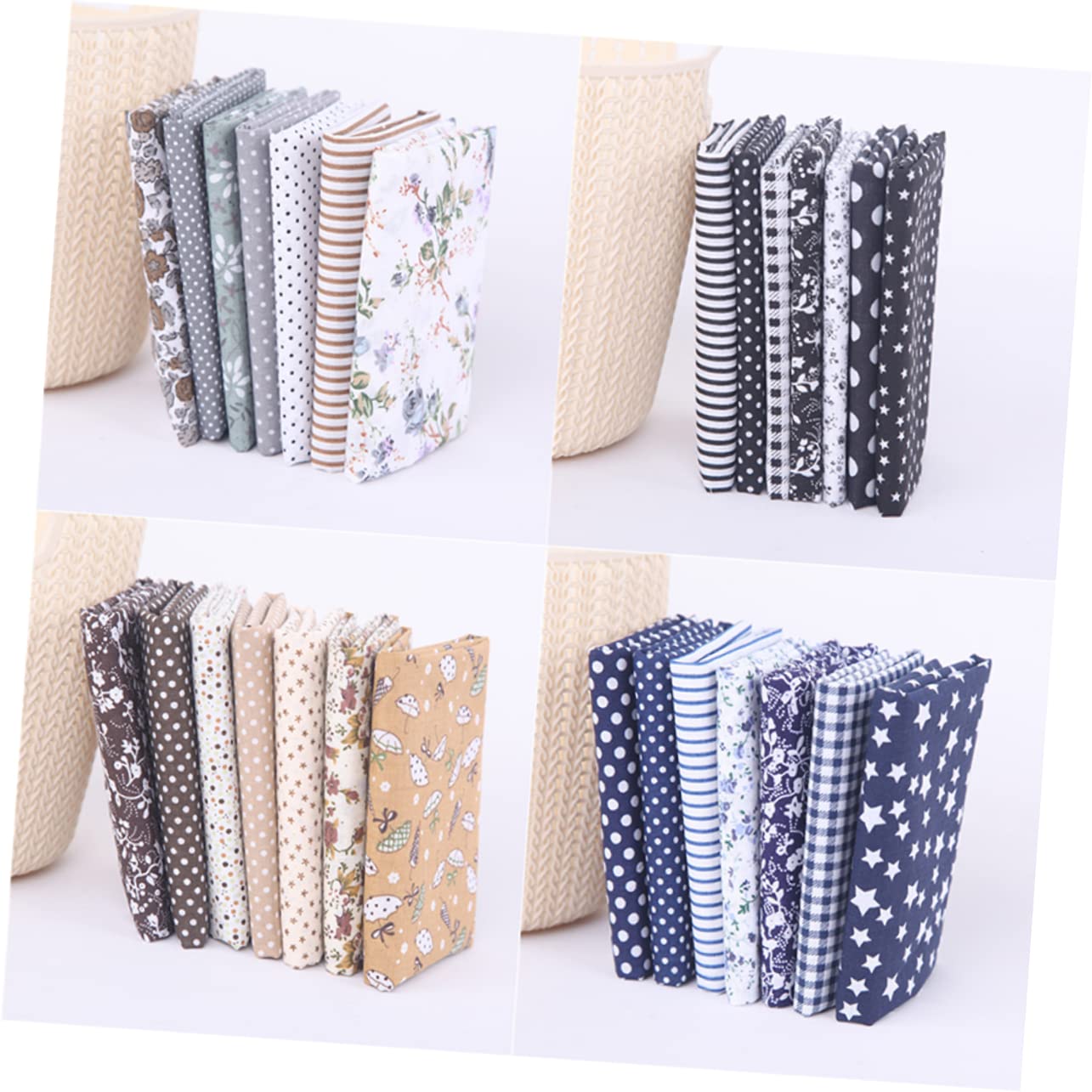 Amazon HOODANCOS 28個パッチワーク布 綿布の縫製 手作り布 綿布 アクセサリー素材 クラフト用 生地キット 女の子 男の子女の子向け ハンドメイド 刺繍 装飾用 布・生地 通販