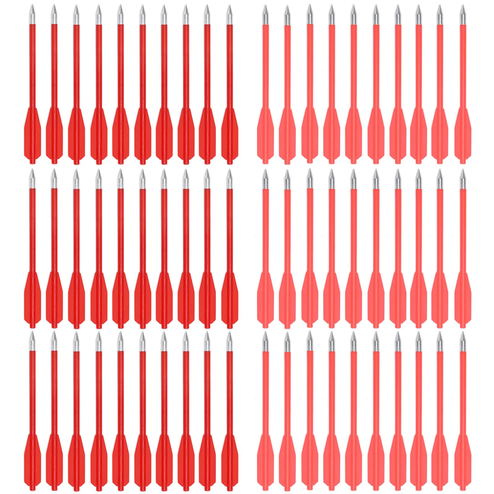 60PCS 6.25 Inch 50-80LB Mini Archery Crossbow Bolts Set with Sharp Metal Tip, Reusable Durable Arrow Dart for Shooting Target Practice, Small Hunting Game, Outdoor Fishing
