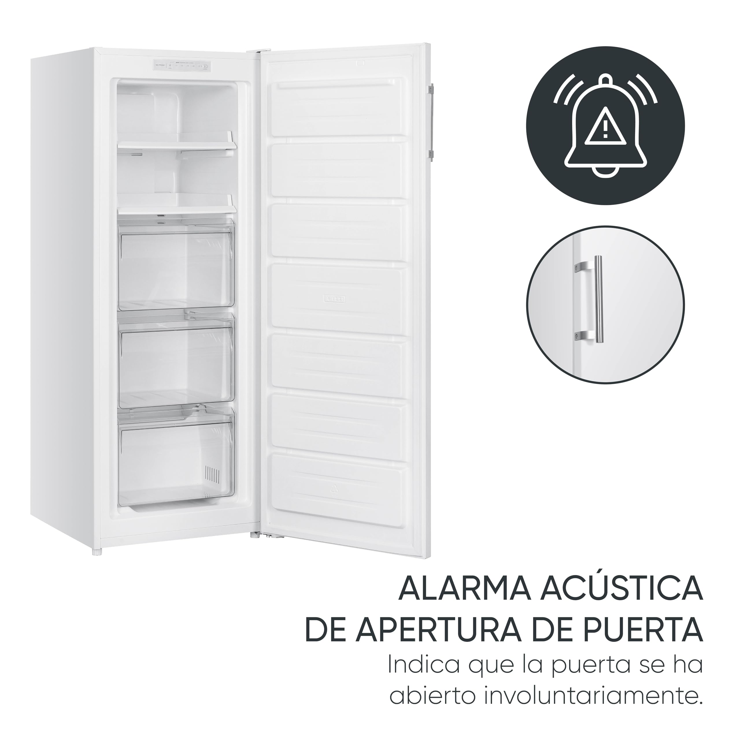 No-Frost Freezer, 161L, White