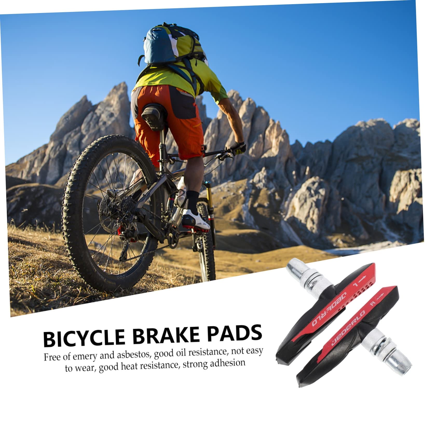 YARNOW 6 Paires De Plaquettes De Frein De Vélo Outil De Frein Coussinet en Feutre Vélo en Caoutchouc Vierge