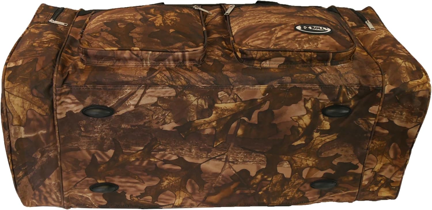 30 Inch EXTRA LARGE Tree Camouflage Duffel Bag-Oversized Travel & Outdoor/Hunting Gear Bag, 30x14x12 Inches,Heavy Duty, Water-Resistant in 5 Colors (NOT CARRY-ON SIZE) (Black Trim)