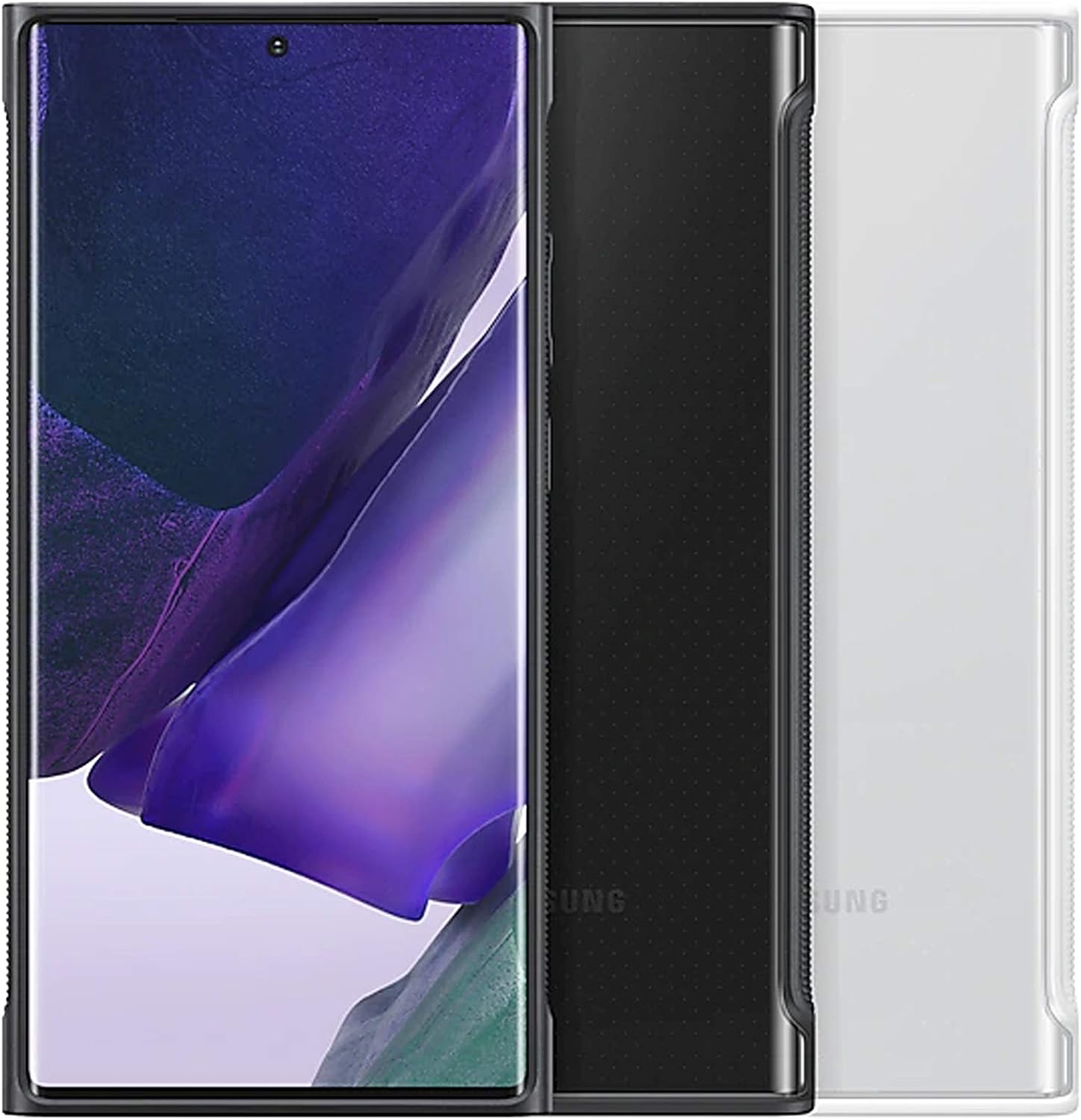 Samsung Official Galaxy Note 20 Series Clear Protective Cover (Black, Note 20 Ultra)