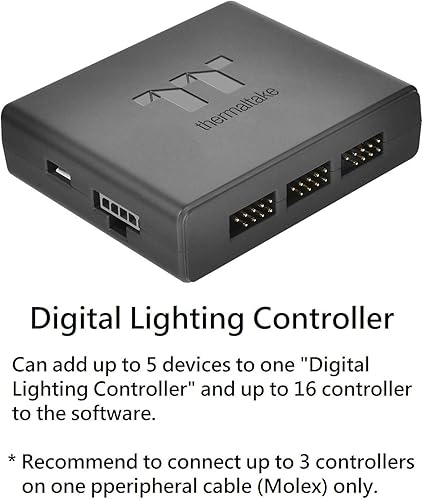 Miniatura 4 de Thermaltake Pacific RGB Plus TT Premium Edition 6-Pack G 1/4" PETG Tubo 0.630 in OD 0.472 in ID Kit de montaje CL-W185-CU00BL-A