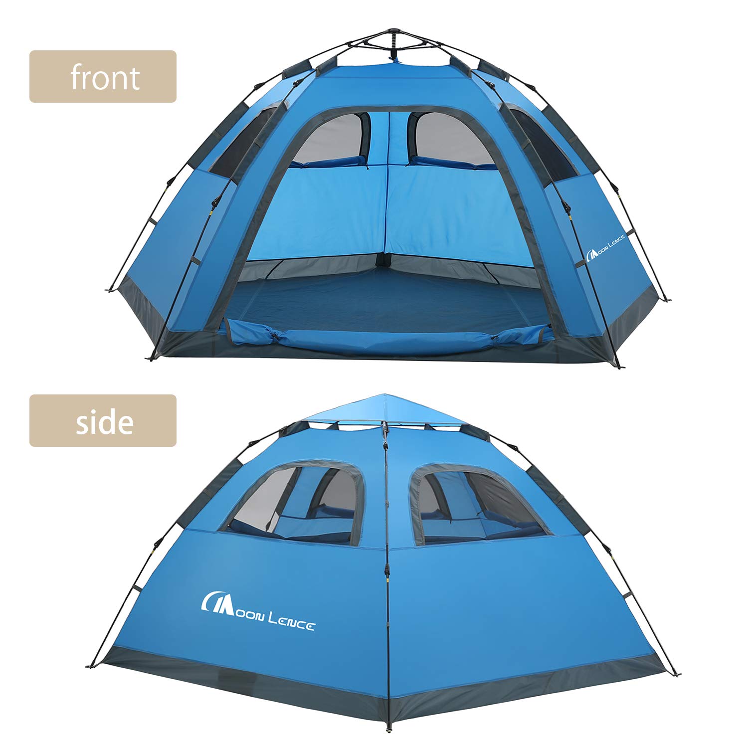 Coleman Tent Moon Lence Instant Pop Up Tent 4-5 Person Moon