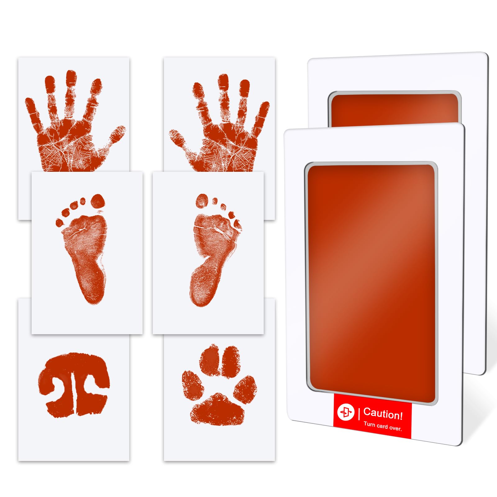 TATUNER Baby Hand and Footprint Kit Inkless - Mess Free Ink Pad, Paw Print Kit for Dogs and Cats, Safe Clean Touch Ink Pads for Newborn Handprints — view 77