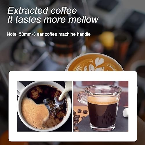 Miniatura 4 de Filtro sin fondo de la cafetera del portafiltro del café de los 58MM para el accesorio profesional de la manija del café, G