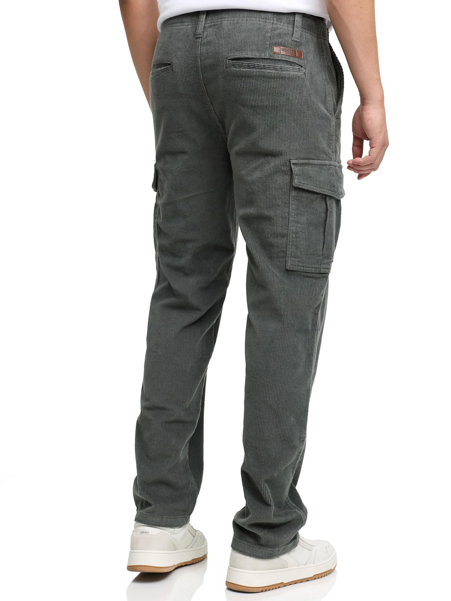 Indicode Pantalones de pana para hombre INJammon con elástico de algodón | Pantalones de hombre Pantalones de ocio para hombre