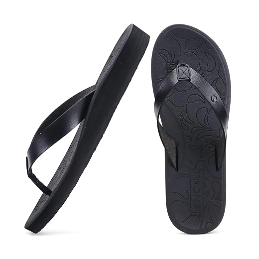 ONCAI Women's Flip Flops Arch Support Yoga Mat Summer Beach Woman Thong Sandals with Orthotic Rubber Soles(US Size 5-11)