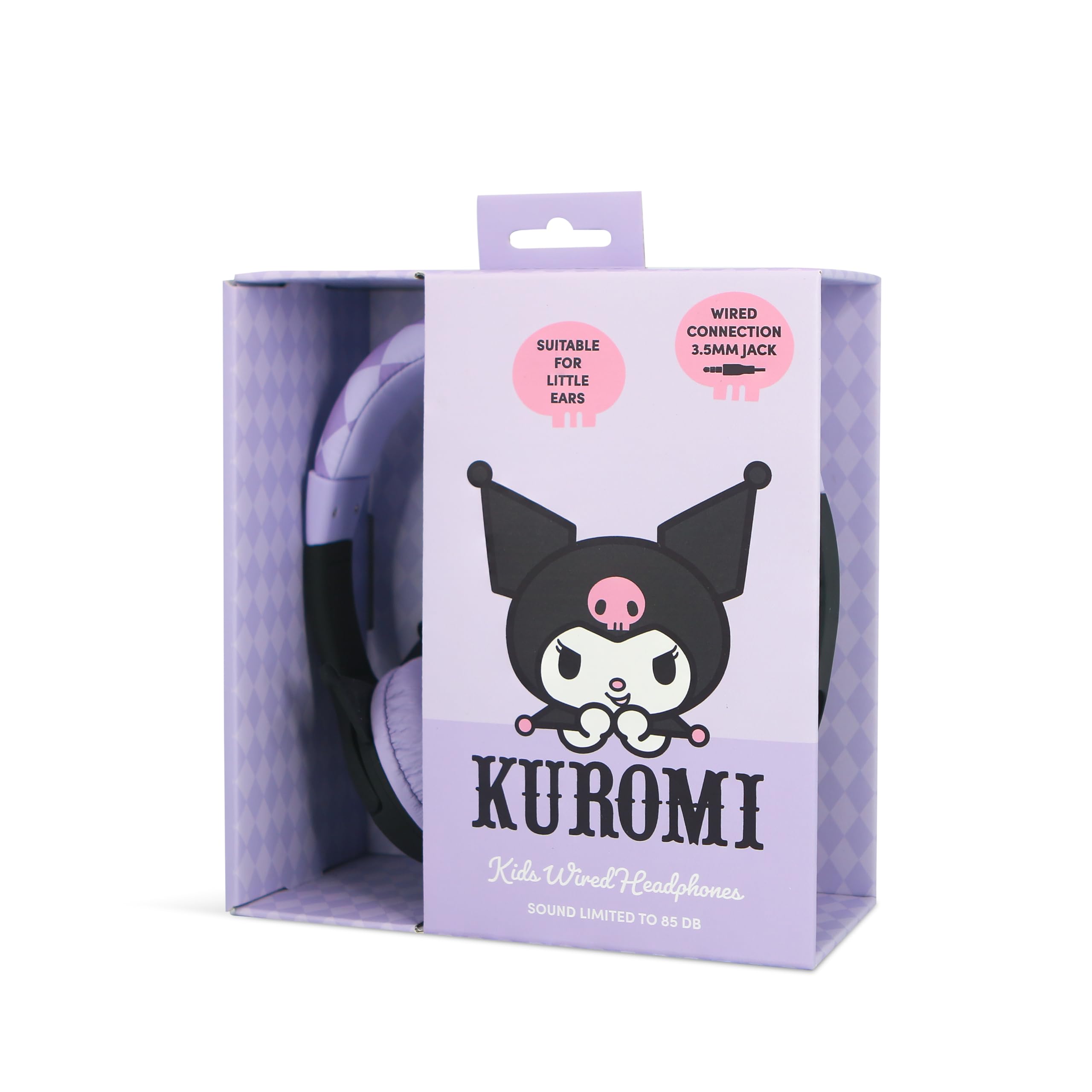 OTL Technologies Cuffie per bambini con cavo Kuromi LIMITATE in volume con licenza ufficiale Kuromi