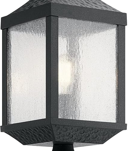 Miniatura 3 de Kichler 49987DBK - Soporte de poste transitorio para exteriores con una luz de Springfield Collection en acabado negro