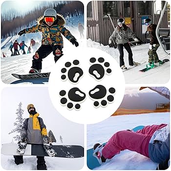Amazon | 4個 スノーボード デッキパッド スノボ 滑り止め