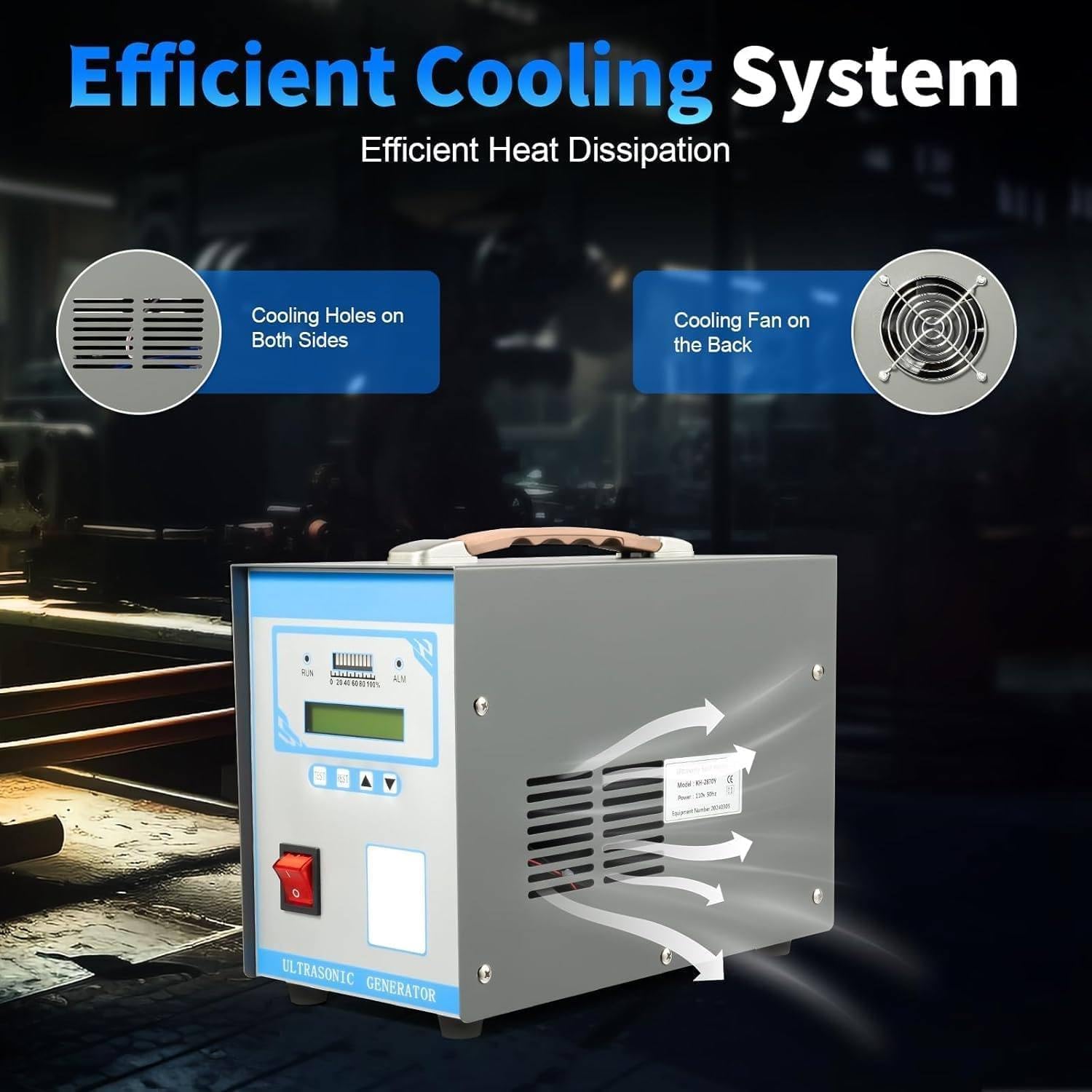 Handheld Ultrasonic Plastic Welder 28KHz 700W, Portable Spot Welding Machine with 10 Welding Tips, Ideal for ABS, PP, PE Plastic Welding Applications