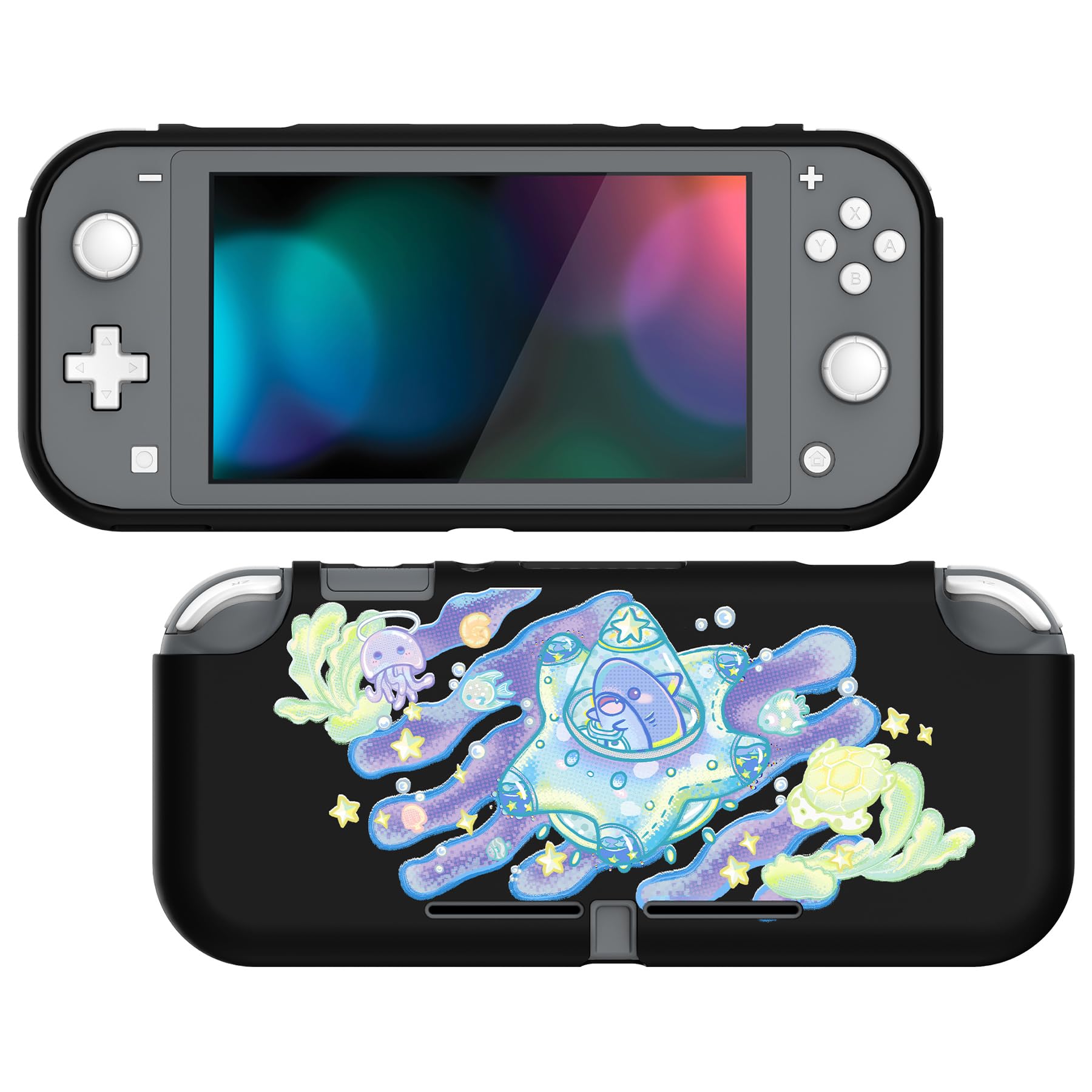 PlayVital Protective Case for Nintendo Switch Lite, Soft TPU Cover for Switch Lite Accessories - Magic Wings — view 9