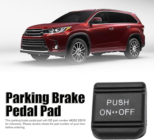 Miniatura 3 de Almohadilla de pedal de freno de estacionamiento, 46252 22010 para embrague de coche, repuesto de goma para HV 2007 2008 2009 2010 2011