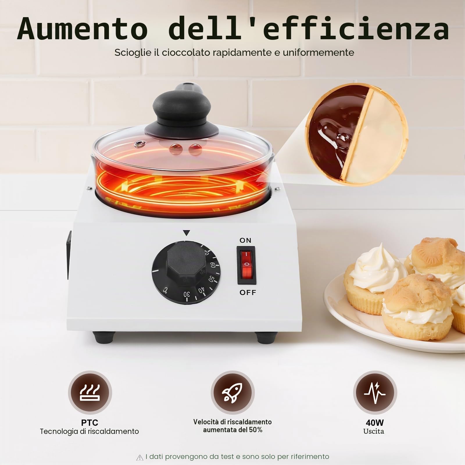 Temperatrice per cioccolato elettrico, macchina per temperare il cioccolato, dispositivo di fusione cioccolato fai-da-te, ciotola di fusione per cioccolato, temperatrice per cioccolato, temperatrice