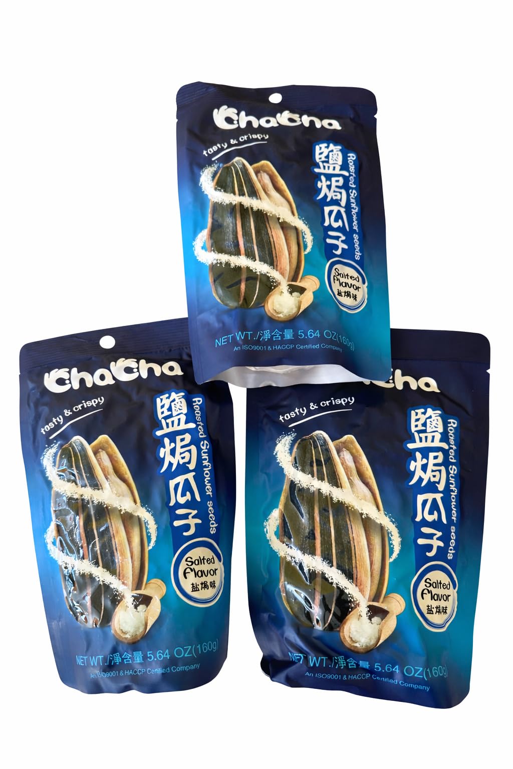 HealthEmpire for ChaCha Roasted Sunflower Seeds (3 bags) (1, Salted flavor)