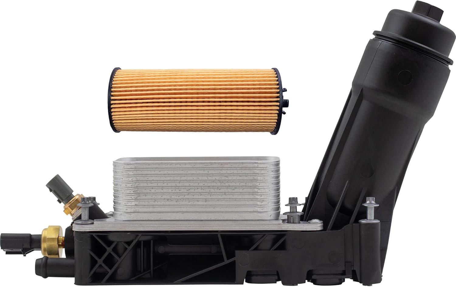 Brock Replacement Engine Oil Filter Housing Adapter with Cooler Assembly Compatible with 2011-2013 Grand Caravan Wrangler Grand Cherokee 3.6L5184294AE 518 4294 AE