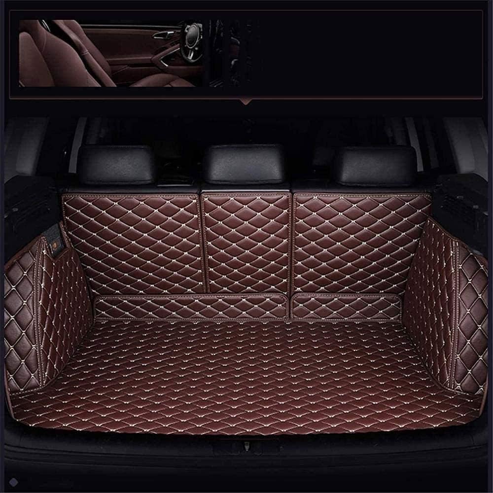 Tapis De Coffre Sur Mesure Pour Lexus NX300h/NX300/NX200 (2015-2017) - Cuir Imperméable Antidérapant - Noir/Blanc