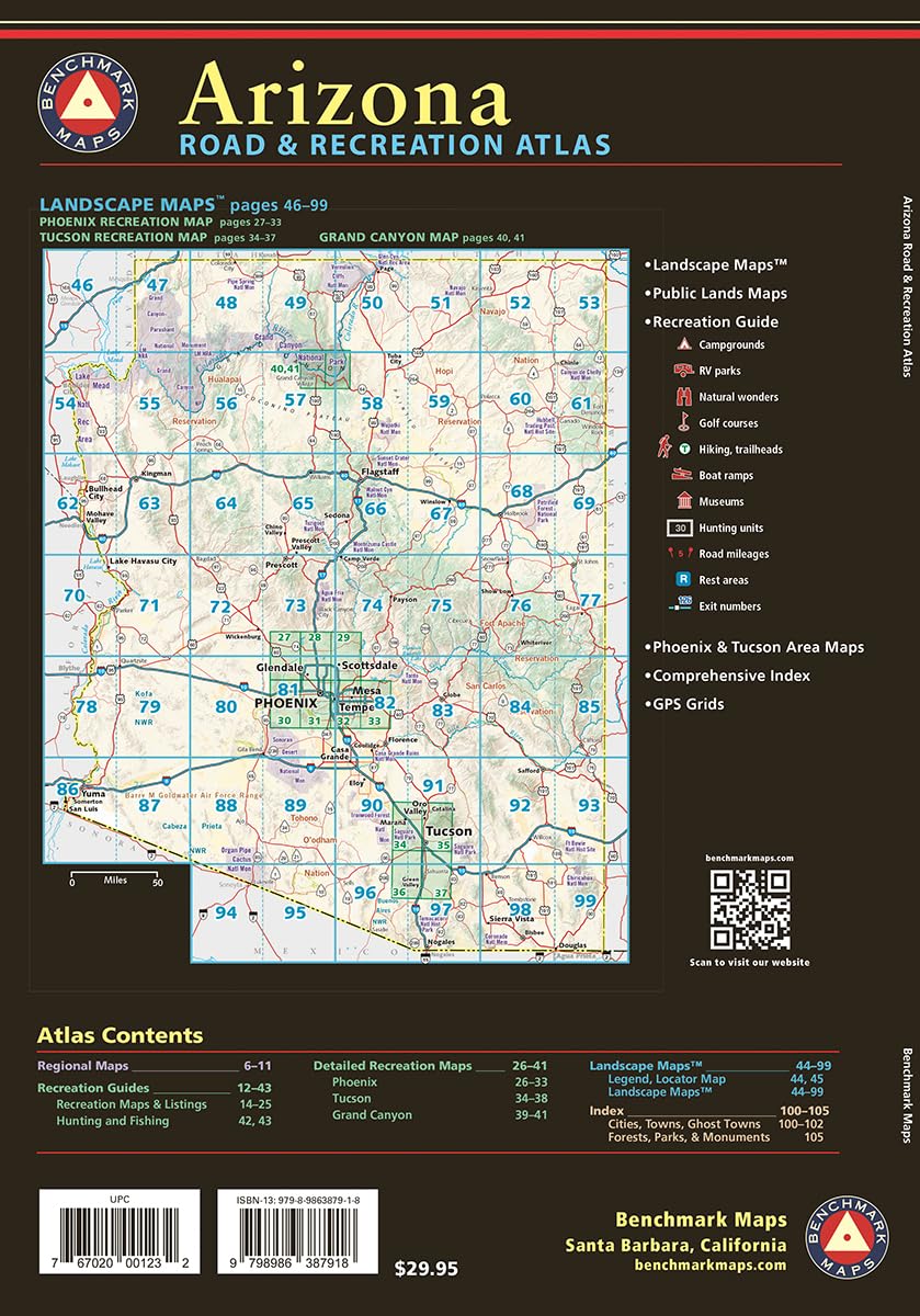 Arizona Road & Recreation Atlas - 13th Edition, 2024 (Benchmark Road & Recreation Atlases) - Image 2