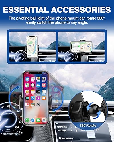 Miniatura 4 de Autorder Soporte para teléfono de coche para Mercedes Benz EQE 2023 2024 2025, accesorios de montaje de teléfono, pantalla de montaje para teléfono