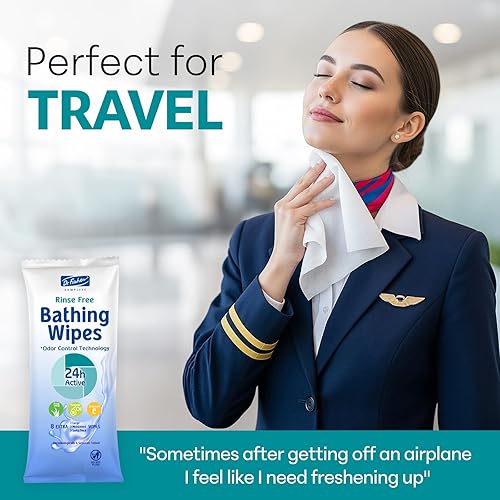Miniatura 5 de Dr. Fischer Toallitas de baño sin enjuague - Protección contra olores las 24 horas (32 toallitas grandes) para mujeres y hombres.
