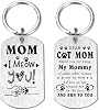 Laluminter Cat Mom Gifts - I Meow You Mom Keychain for Mothers Day Christmas from Pet