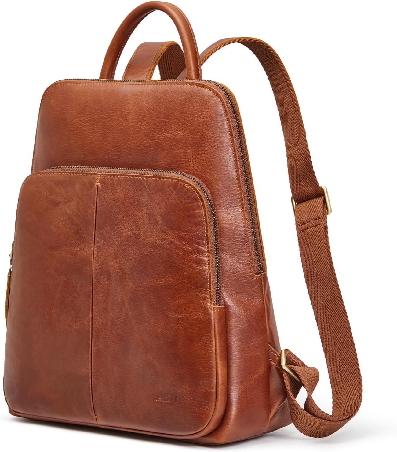 S-ZONE Small Leather Backpack for Women Fashion Designer Purse Anti-theft RFID Travel Bag - Image 7