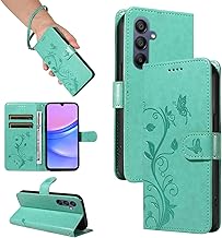 Cover for Samsung Galaxy A16 5G / 4G, Magnetic Book Cover with Card Slots, PU Leather Wallet Case for Galaxy A16 5G / 4G, Green