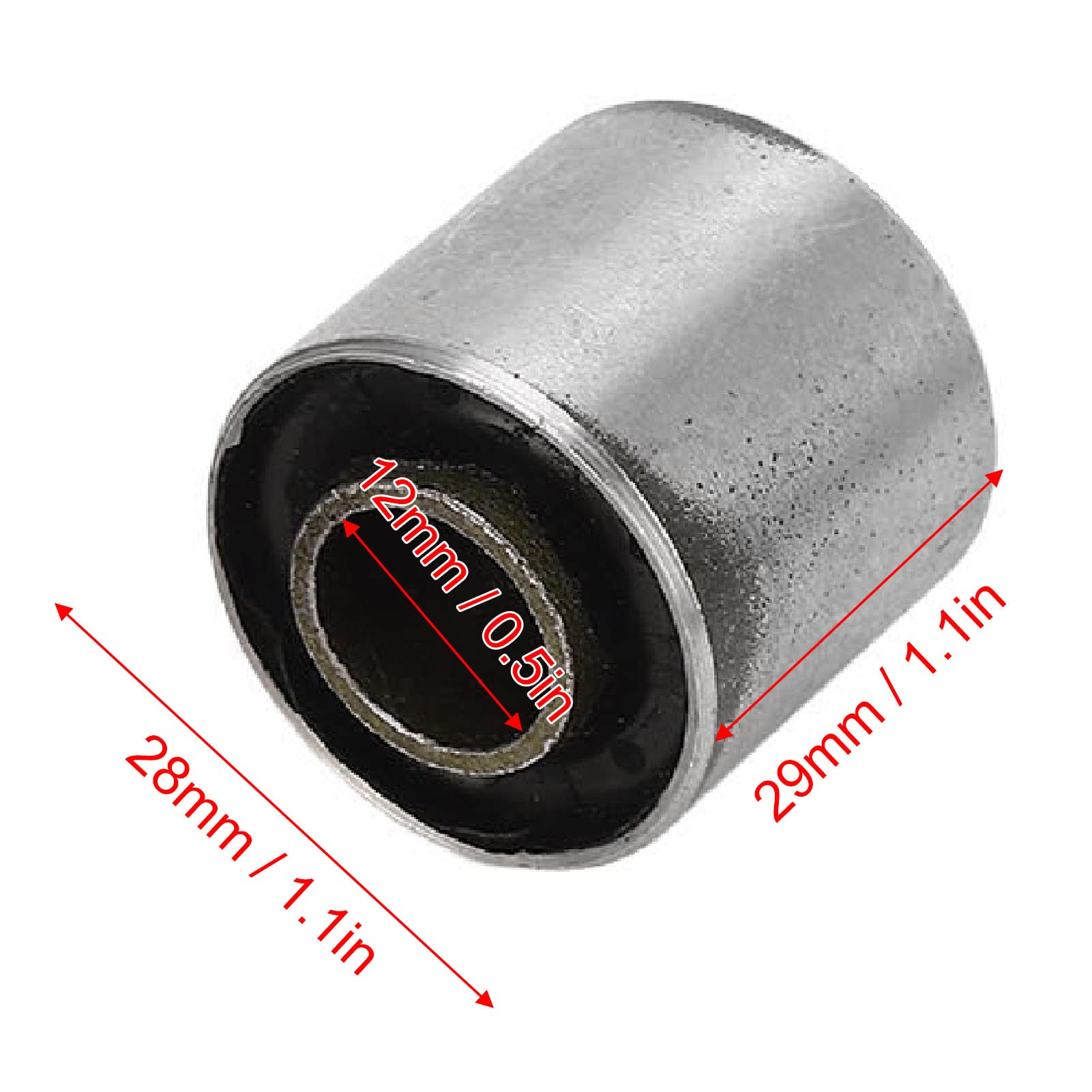4PCS Set di Boccole per Braccio Oscillante Ammortizzatore, 12mm 28mm 29mm Set Distanziatore Boccola Forcellone Ammortizzatore in Metallo per Quad ATV Pit Dirt Bike Moto