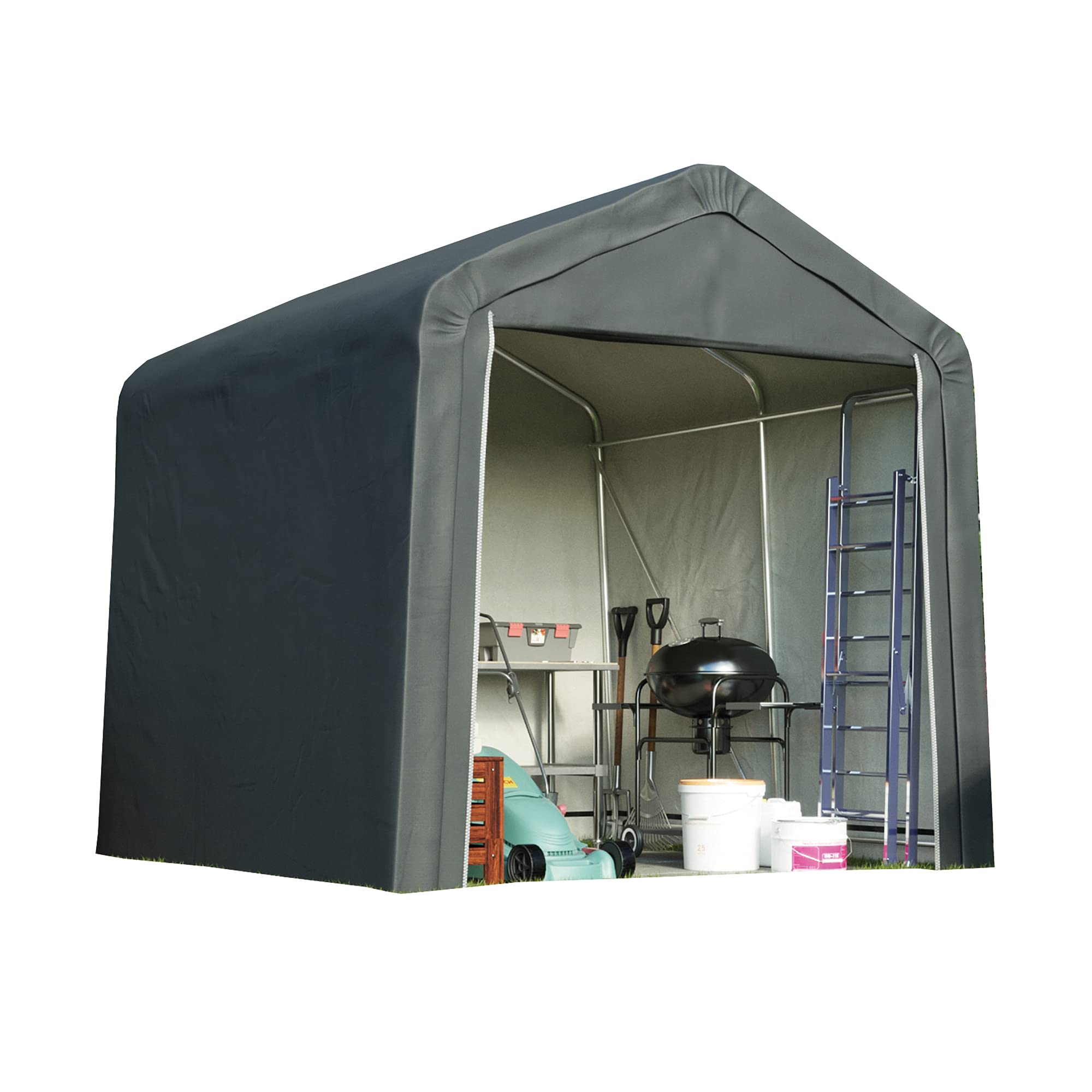 Buy Garden Gear Outdoor Portable Shed/Garage for Storage, Heavy Duty Galvanised Steel Frame
